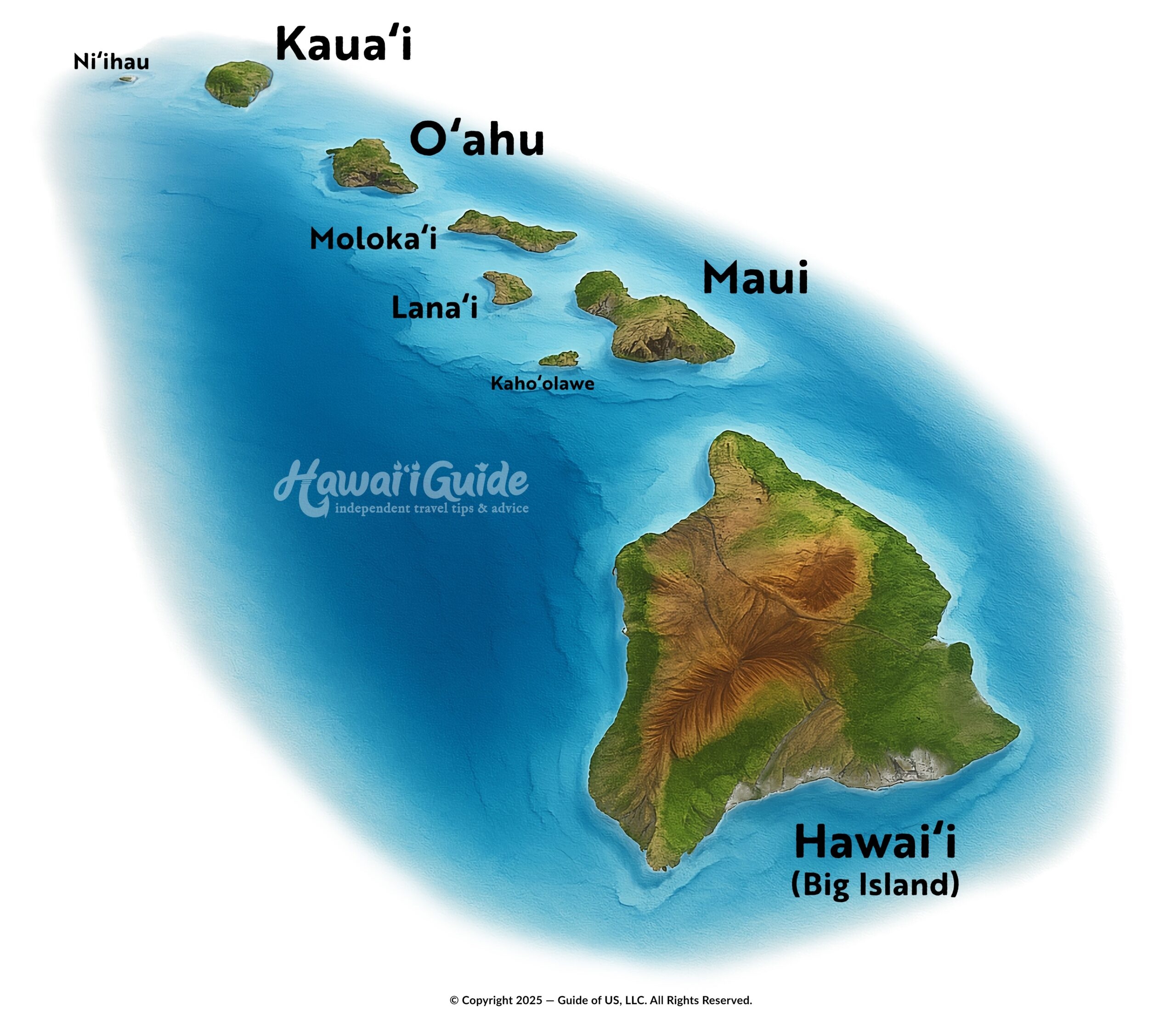 Printable Map Hawaiian Islands Free Printable Map