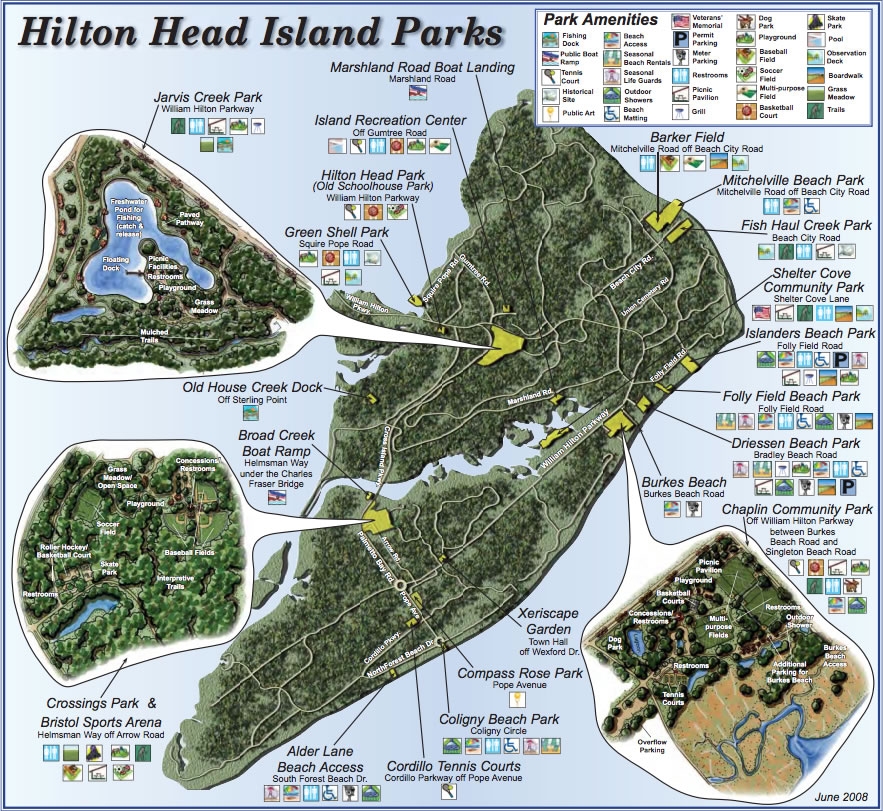 Printable Map Hilton Head