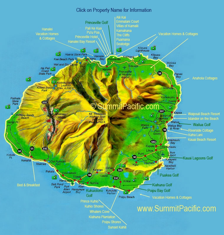Printable Map Kauai