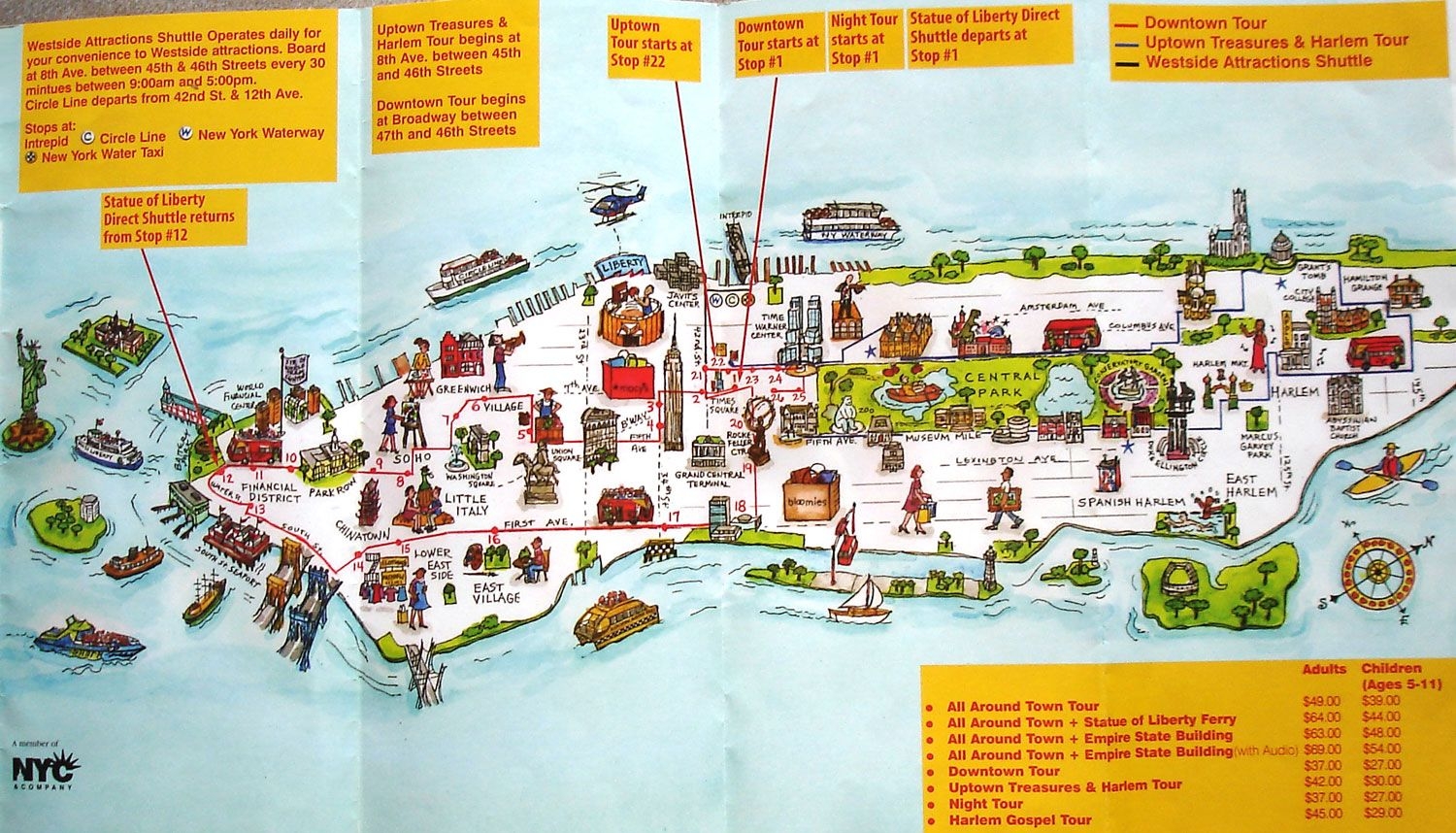 Printable Map New York City