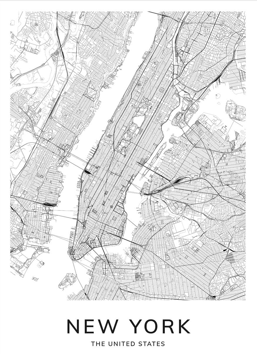 Printable Map New York Free Download And Print For You 