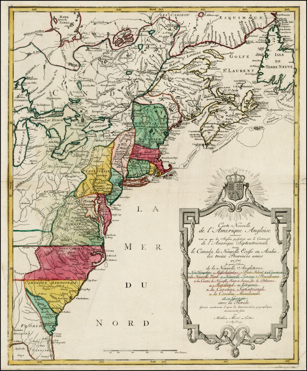 Printable Map Of 13 Original Colonies