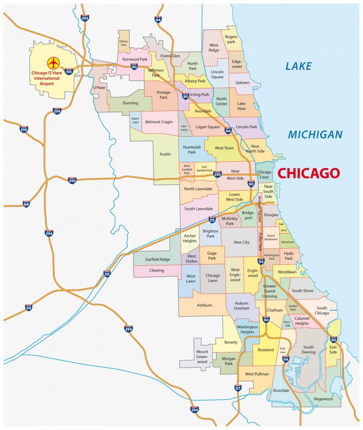 Printable Map Of Chicago Area Plan Your Year Easily 