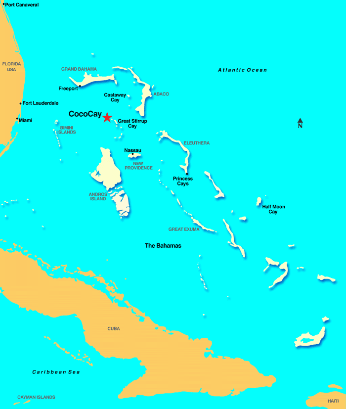 Printable Map Of Coco Cay Educational Printable Activities