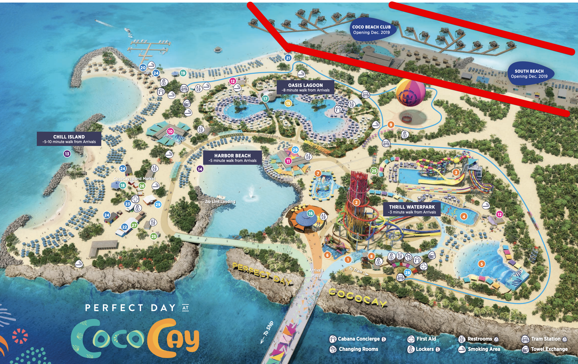 Printable Map Of Coco Cay