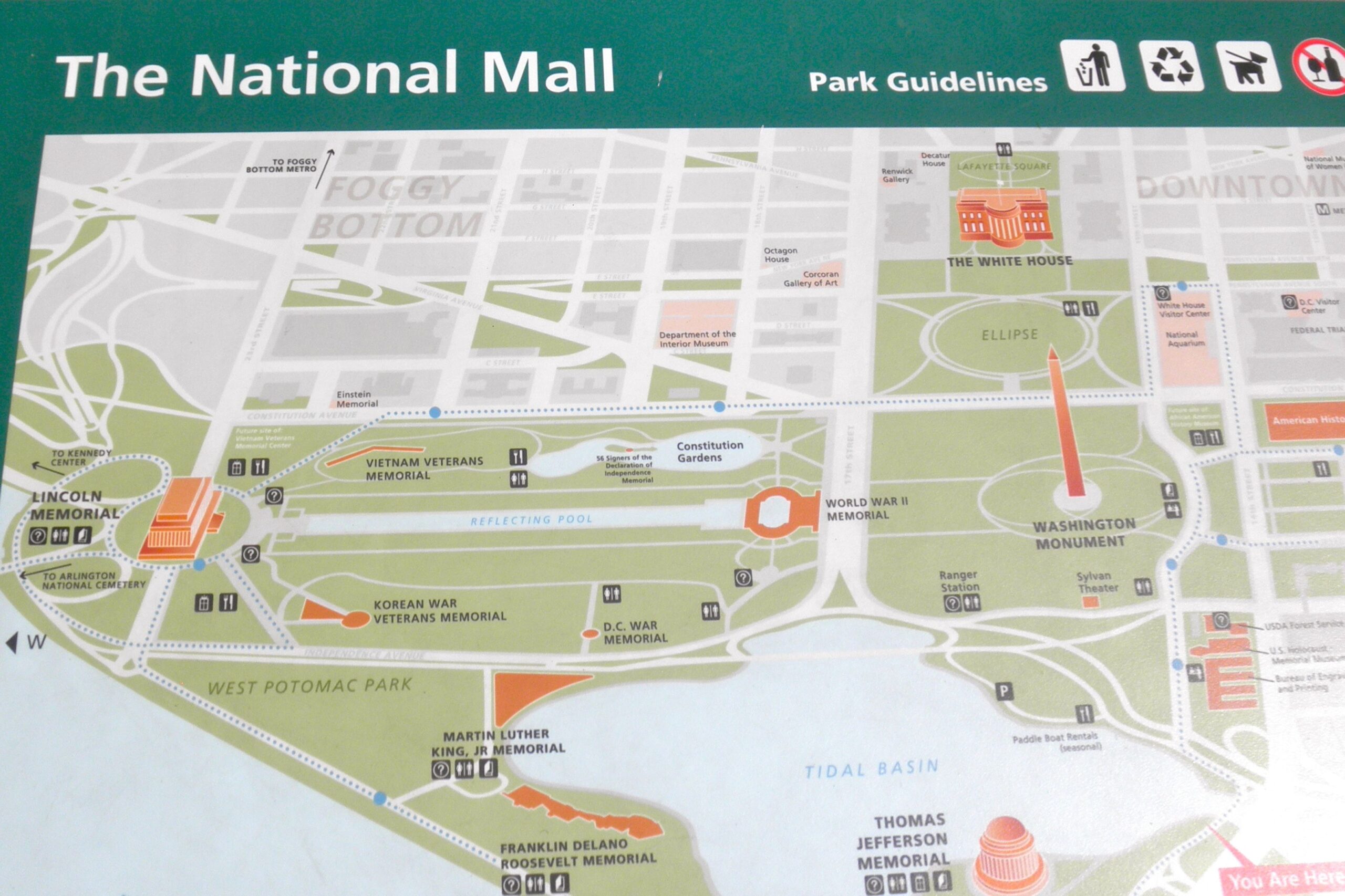 Printable Map Of Dc Mall Dev onallcylinders