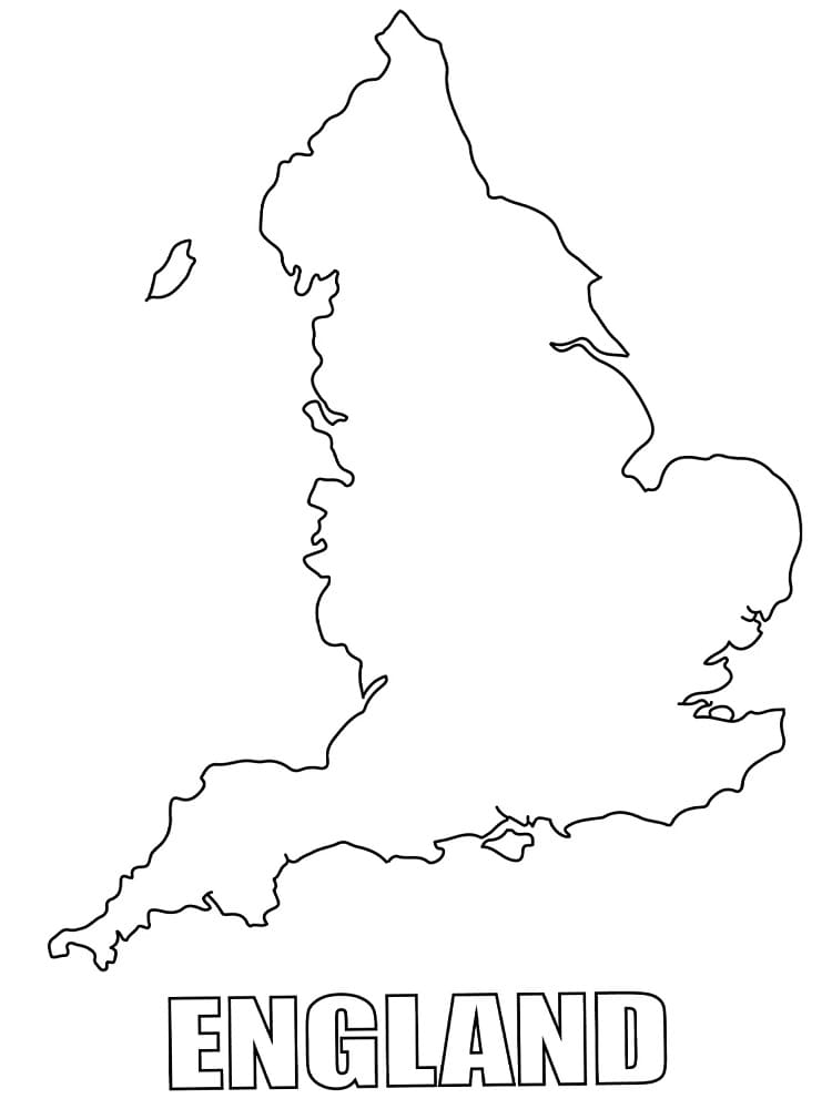 Printable Map Of England Coloring Page Download Print Or Color 