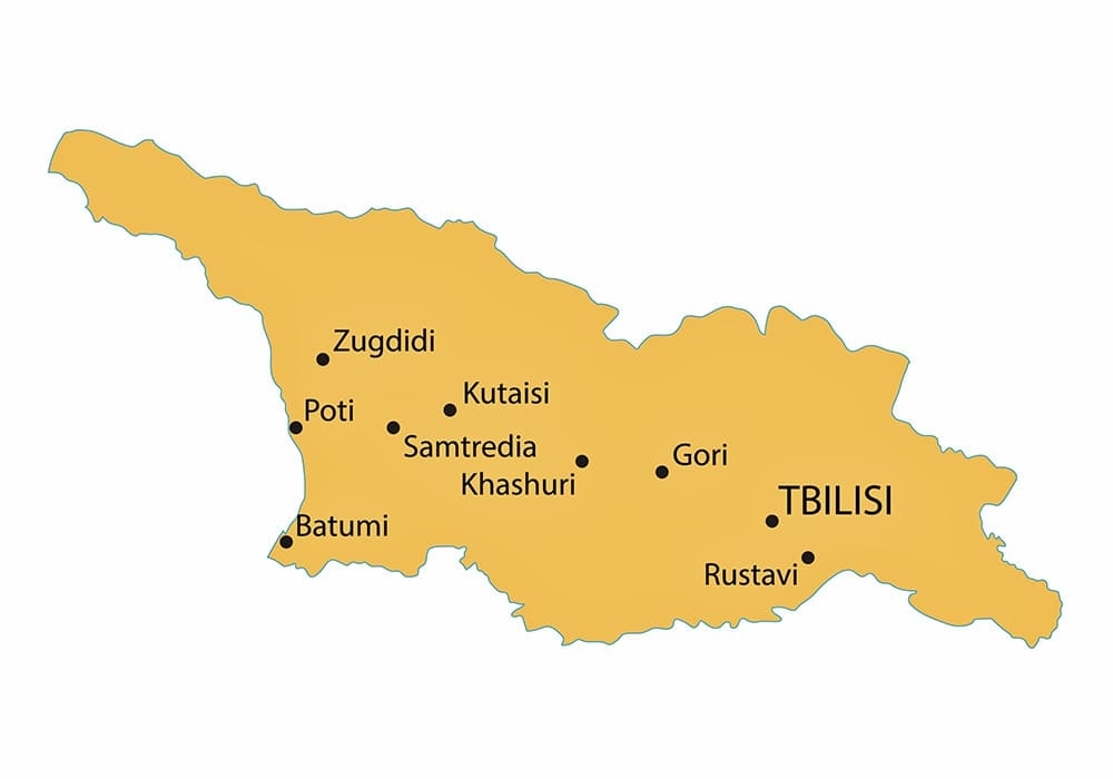 Printable Map Of Georgia Cities Free Download And Print For You 