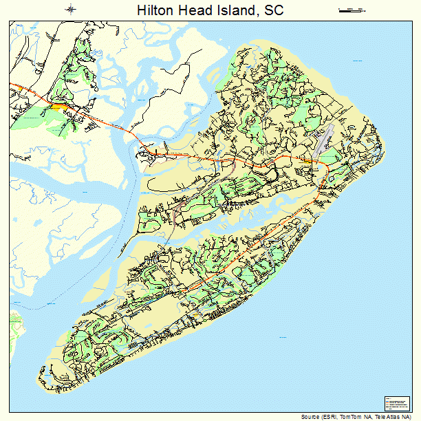 Printable Map Of Hilton Head Island