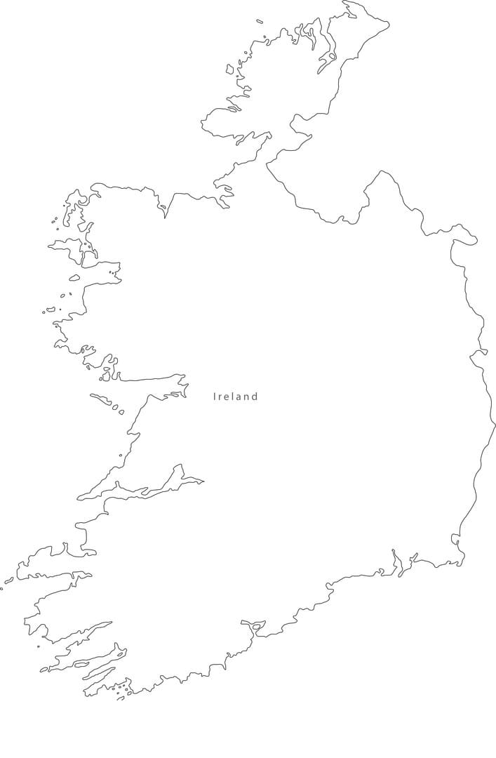 Printable Map Of Ireland Free Download And Print For You 