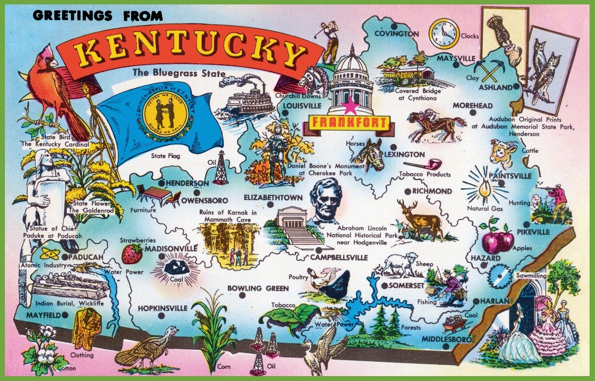 Printable Map Of Kentucky Cities