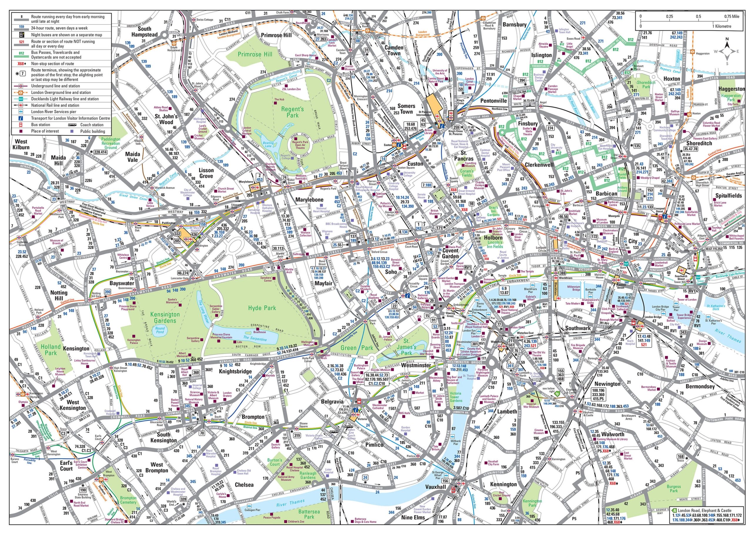 Printable Map Of London
