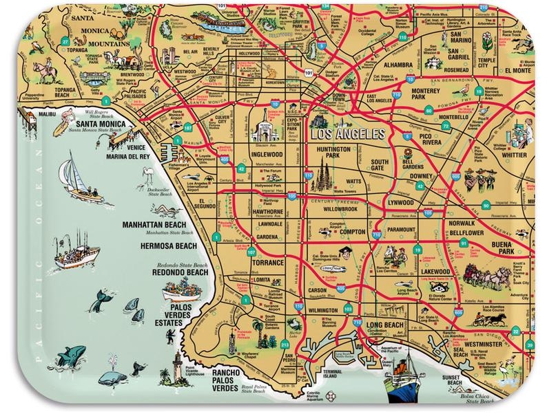 Printable Map Of Los Angeles Area