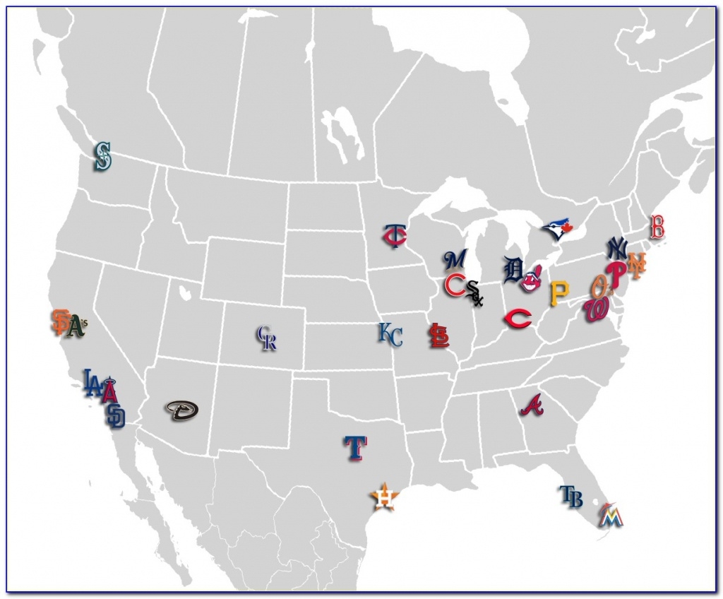 Printable Map Of Mlb Stadiums
