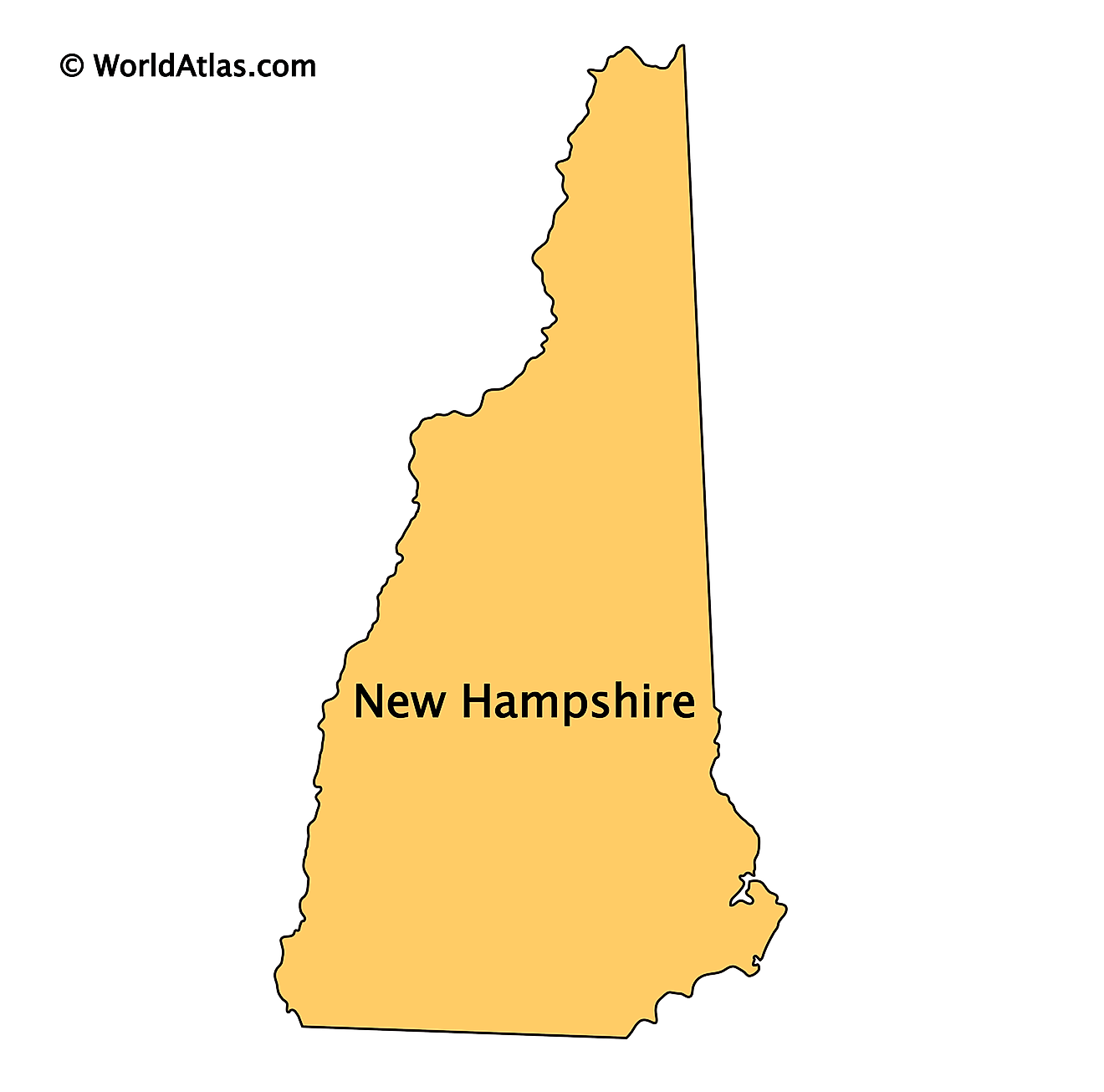 Printable Map Of New Hampshire