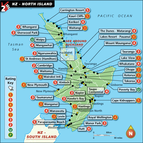 Printable Map Of North Island Nz