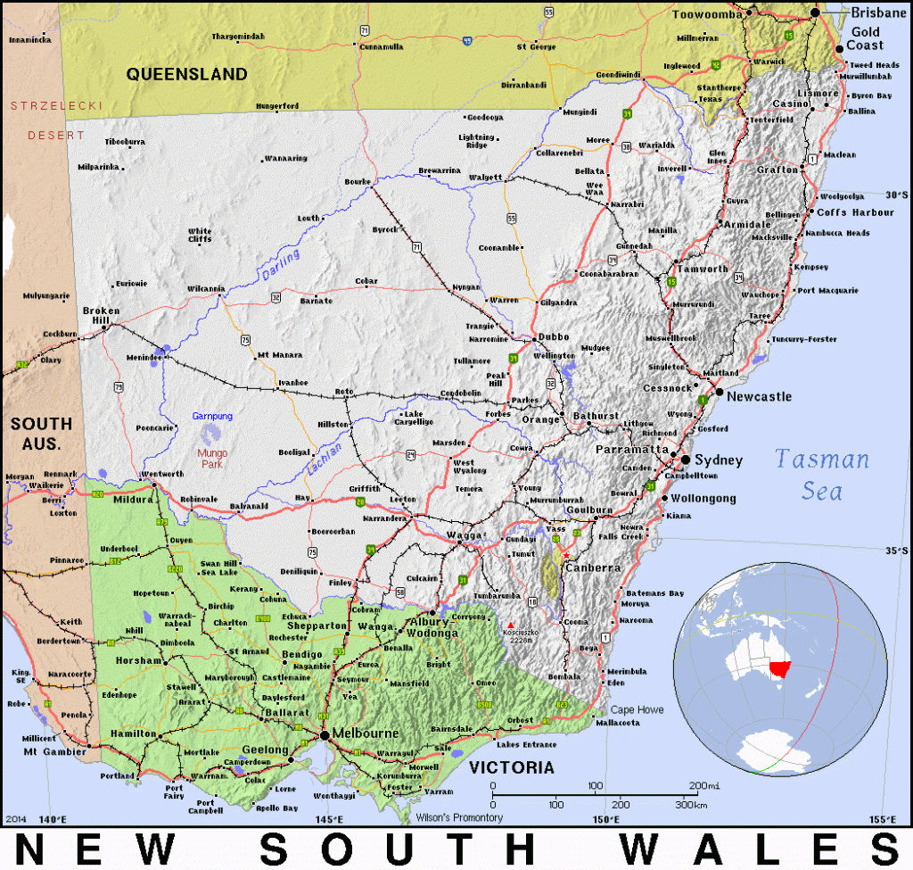 Printable Map Of Nsw Printable Maps Adams Printable Map