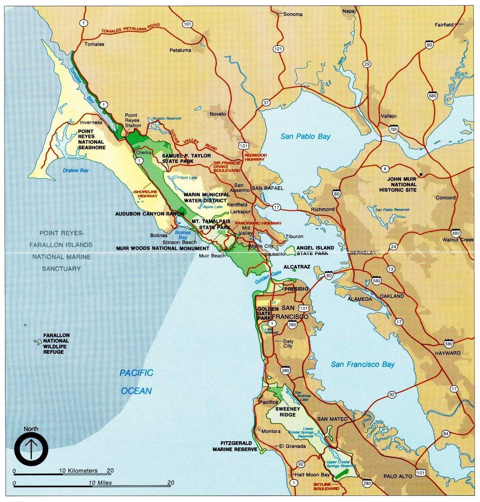 Printable Map Of San Francisco Bay Area