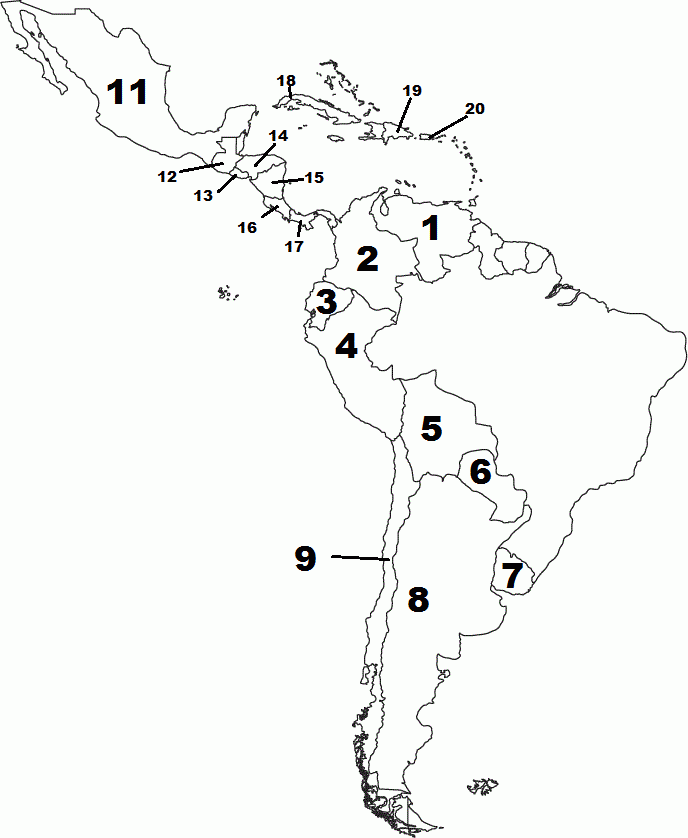 Printable Map Of Spanish Speaking Countries Printable Calendars AT A 