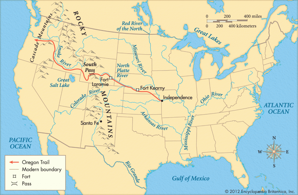 Printable Map Of The Oregon Trail Printable Maps Adams Printable Map