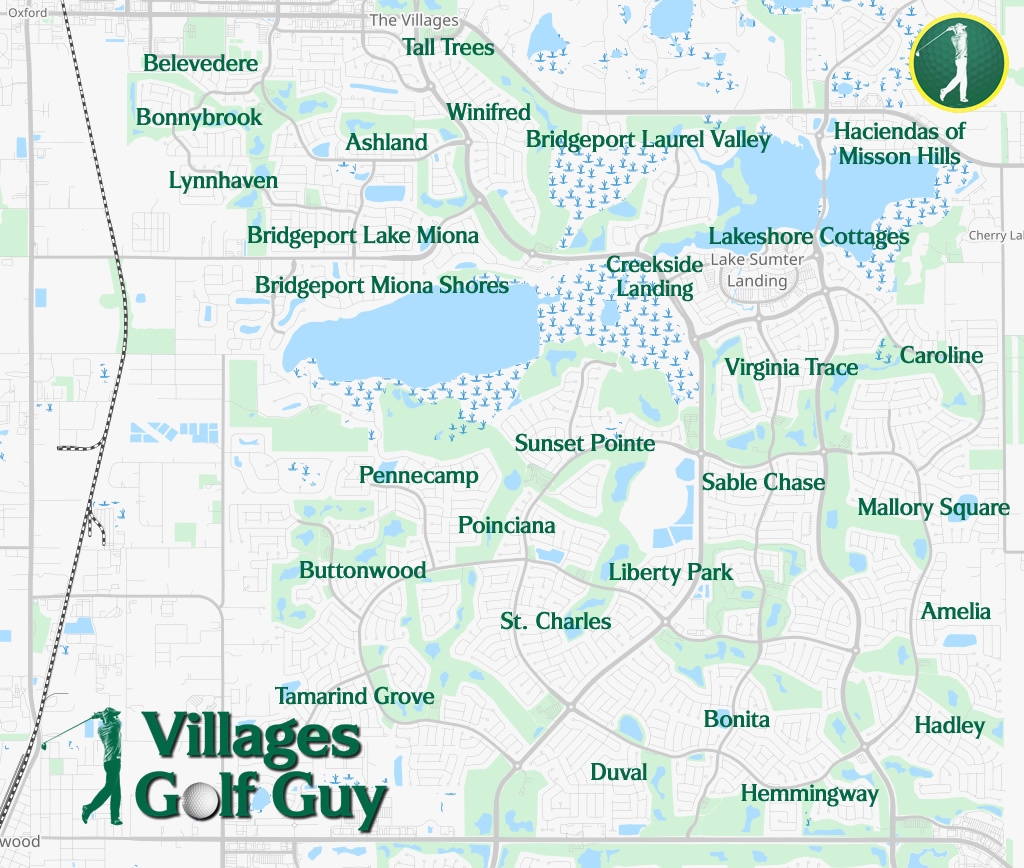 Printable Map Of The Villages With Village Names Adams Printable Map