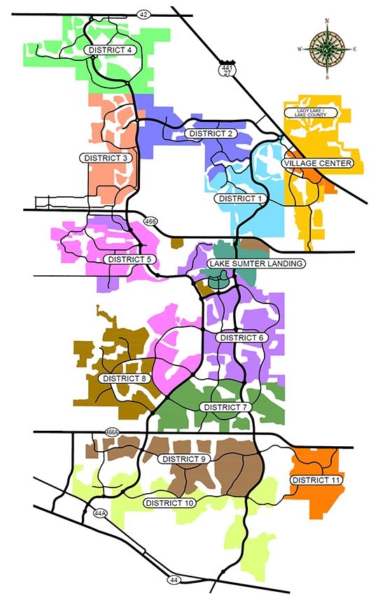 Printable Map Of The Villages With Village Names Printable
