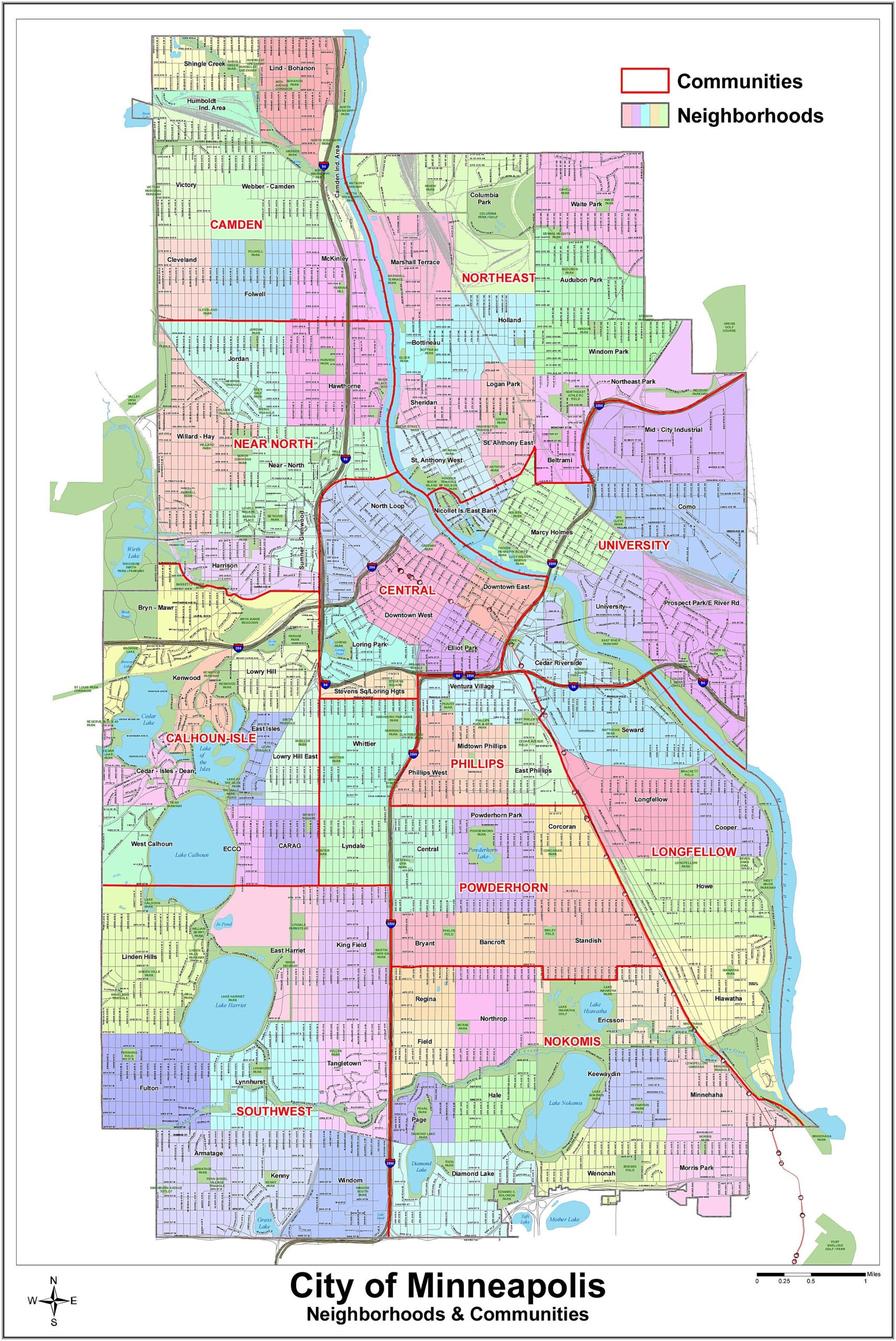 Printable Map Of Twin Cities Metro Area