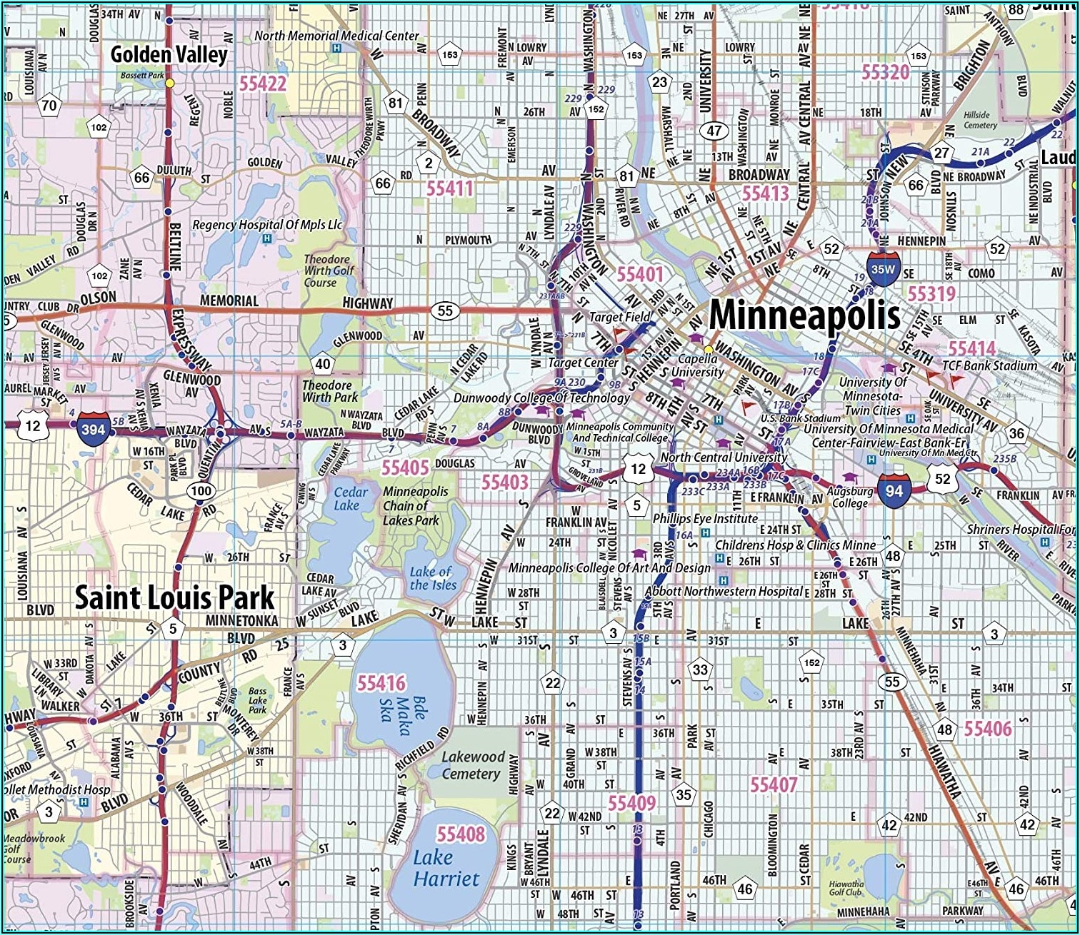 Printable Map Of Twin Cities Metro Area