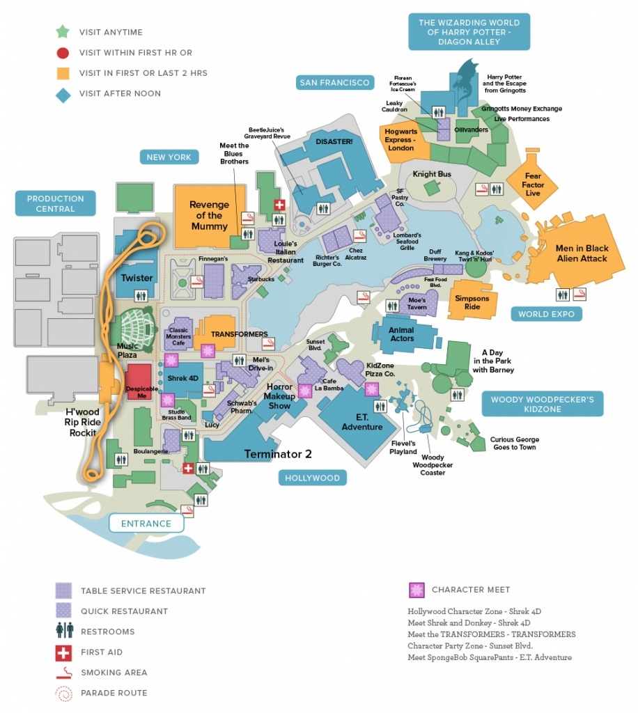 Printable Map Of Universal Studios Orlando Printable Maps