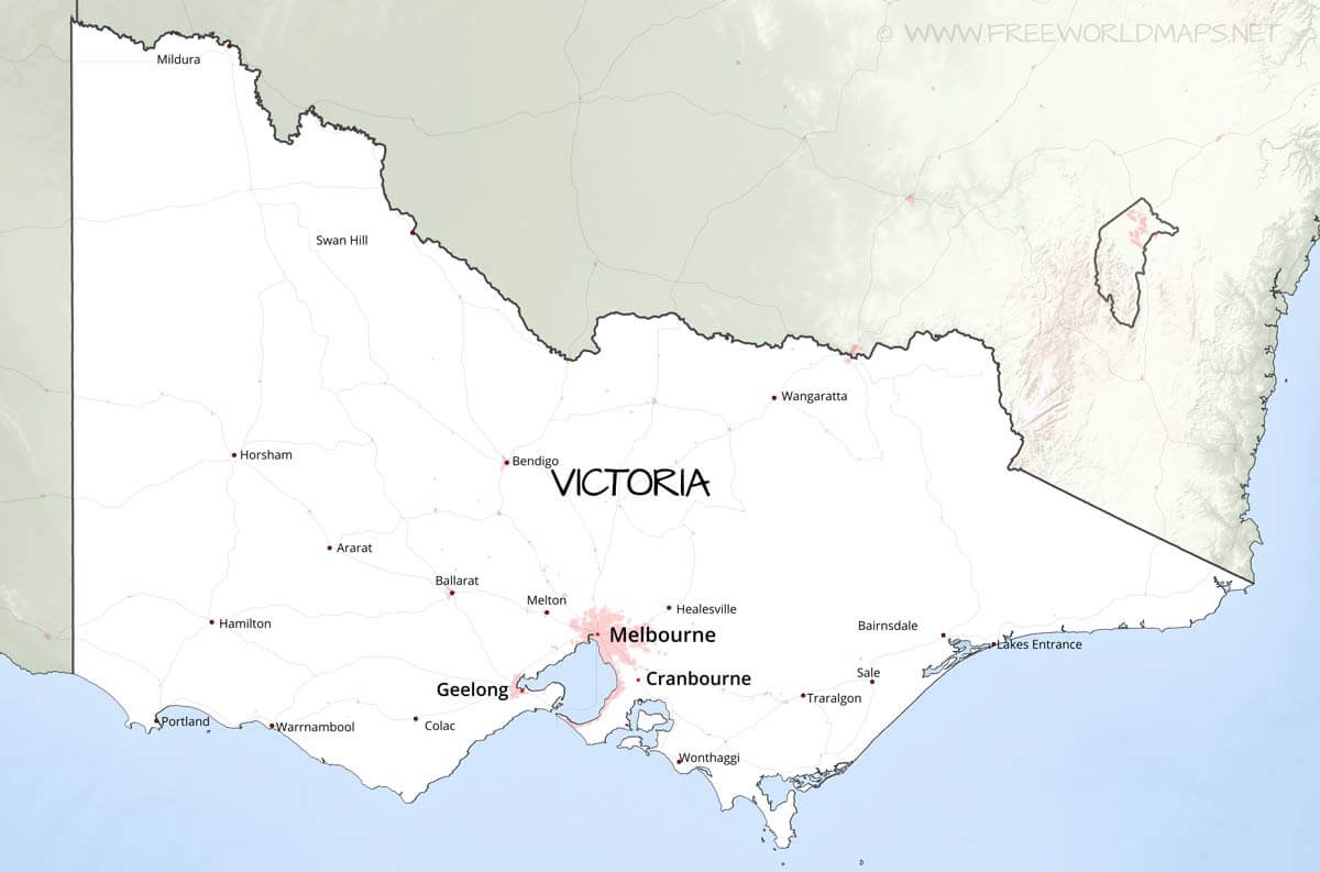 Printable Map Of Victoria