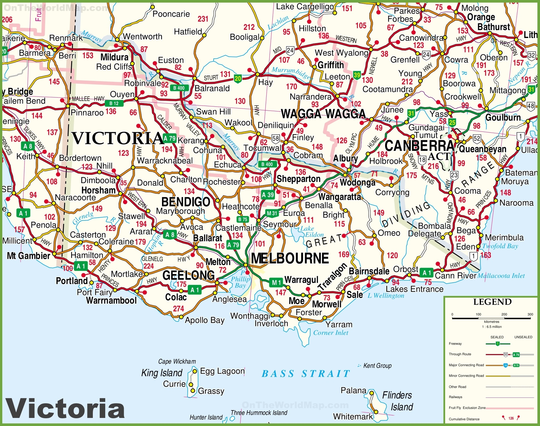Printable Map Of Victoria