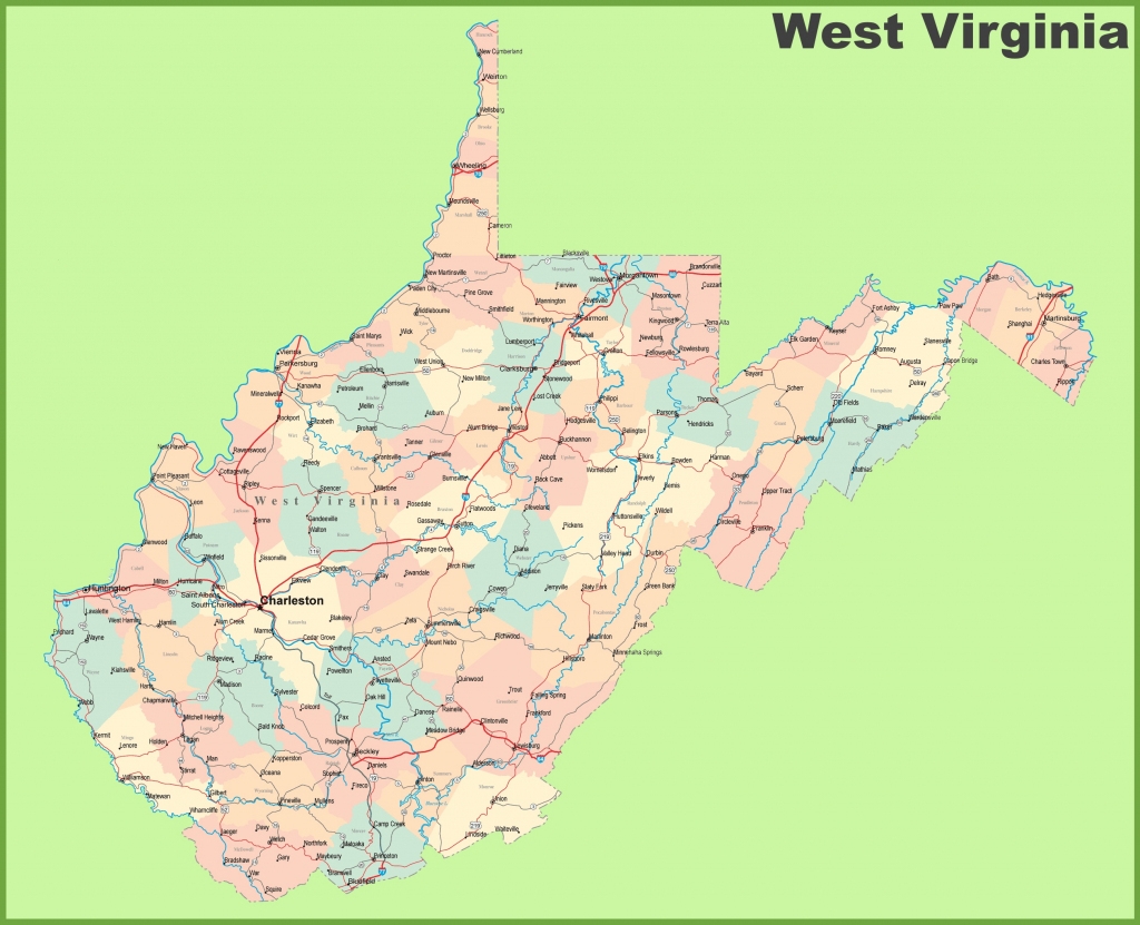 Printable Map Of West Virginia Printable Maps Virginia Map