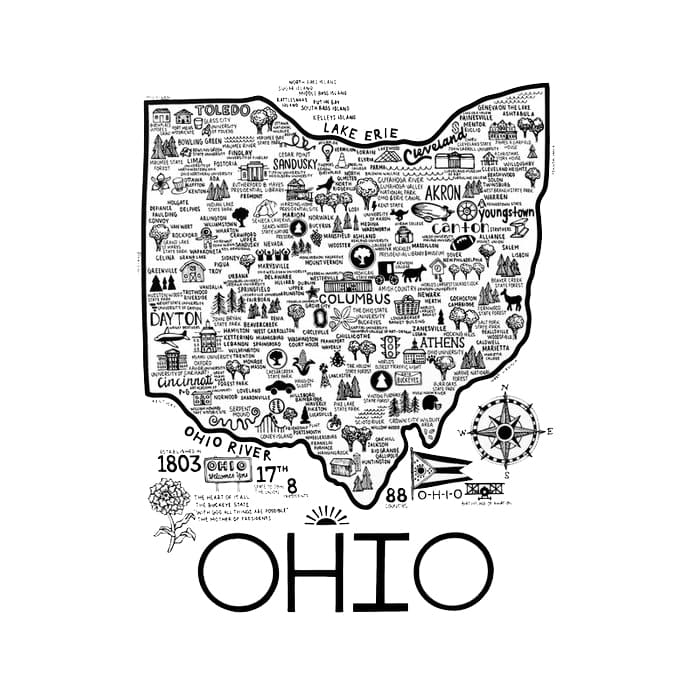 Printable Map Ohio Free Download And Print For You