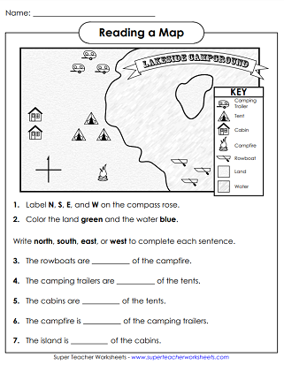 Printable Map Skills Worksheets PDF Engaging Geography Exercises