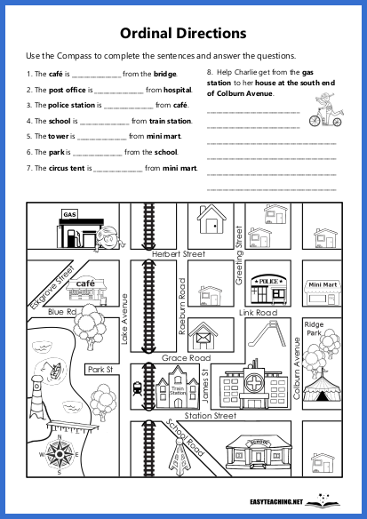 Printable Map Skills Worksheets PDF Engaging Geography Exercises