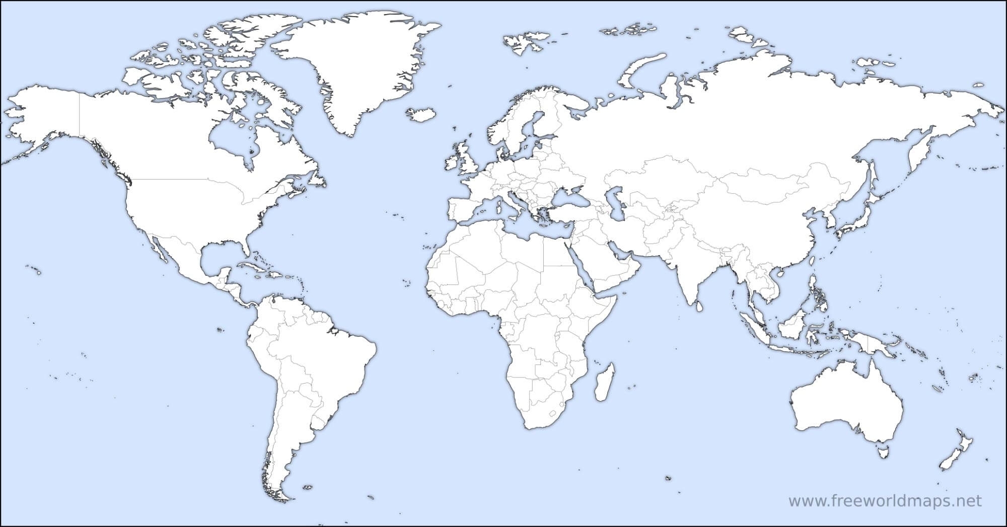 Printable Map World Free Printable Map