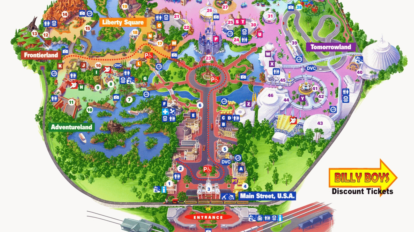 Printable Maps Of Disney World Parks