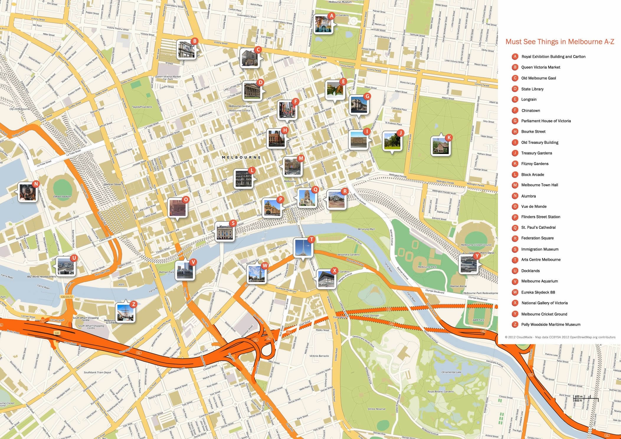Printable Melbourne Cbd Map