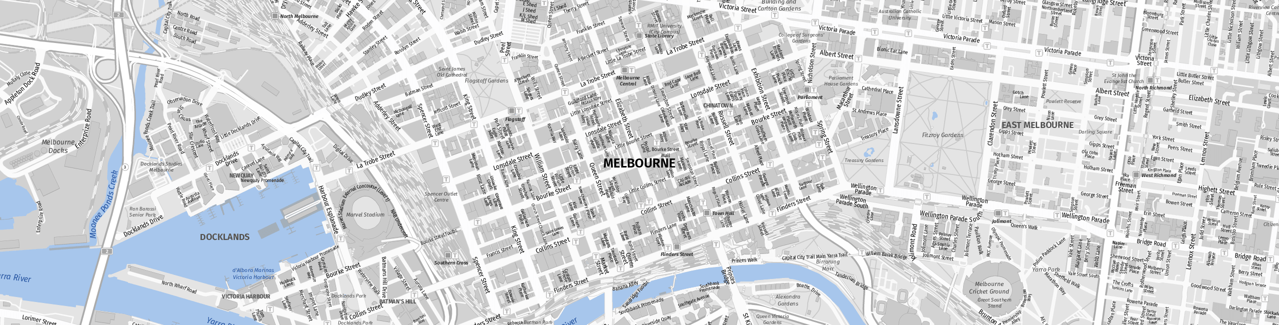 Printable Melbourne Cbd Map