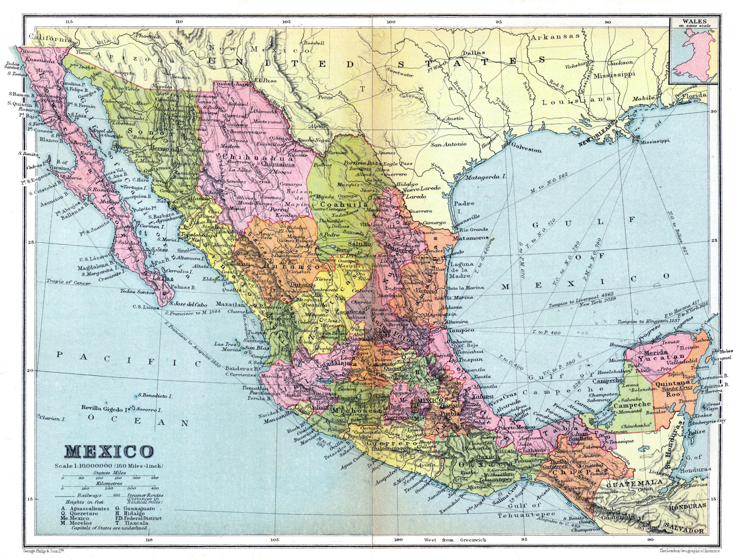 Printable Mexico Map