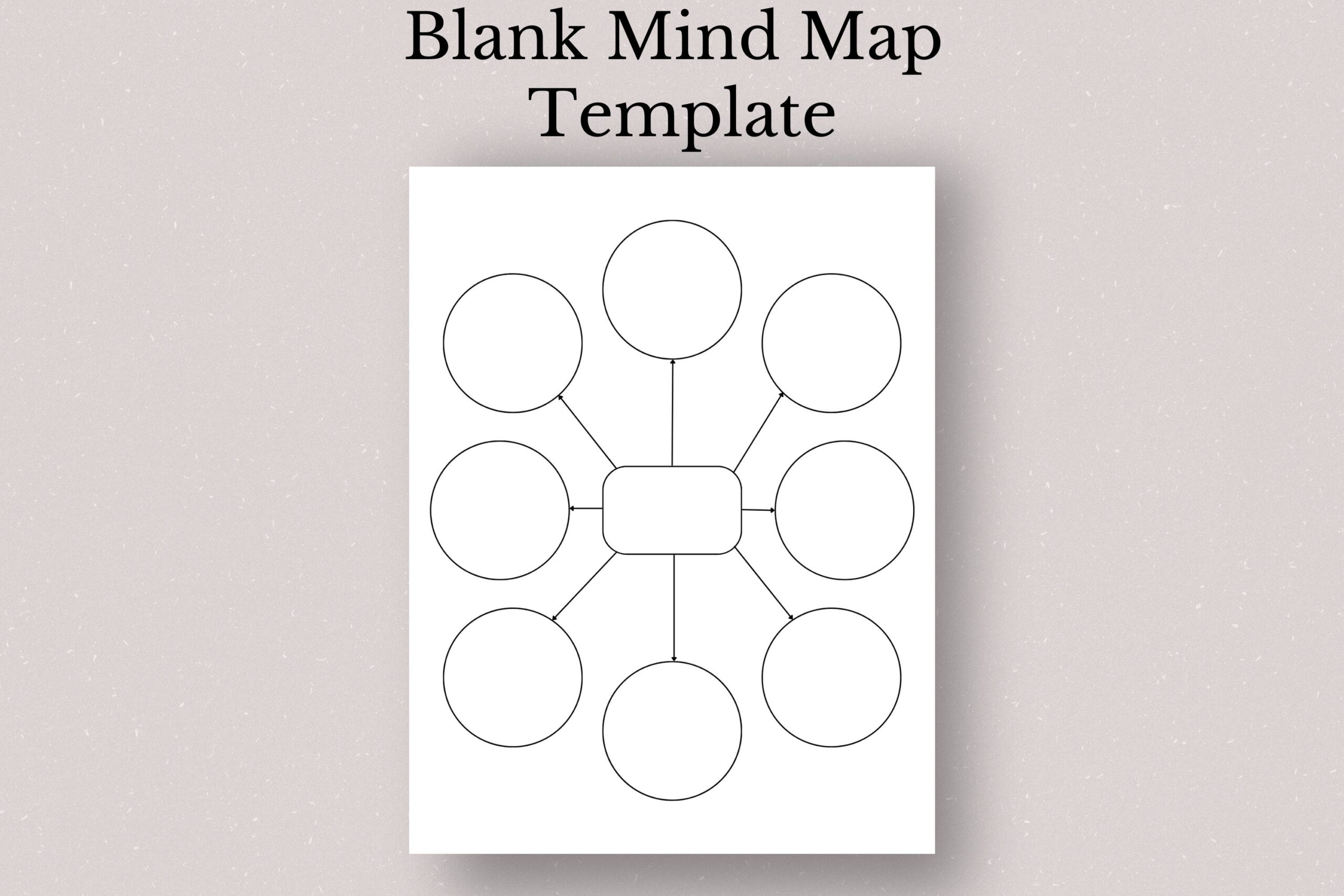 Printable Mind Map Template
