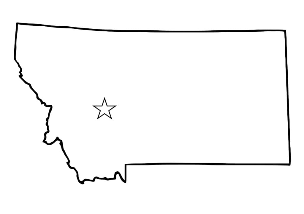 Printable Montana Map Blank Free Download And Print For You 
