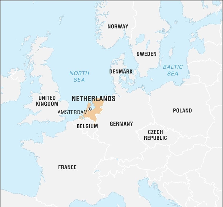 Printable Netherlands Map World Free Download And Print For You