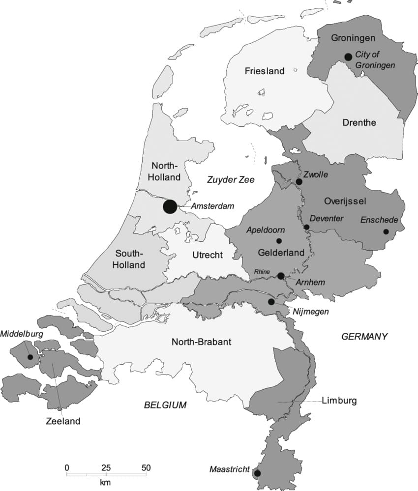 Printable Netherlands States Map Free Download And Print For You 