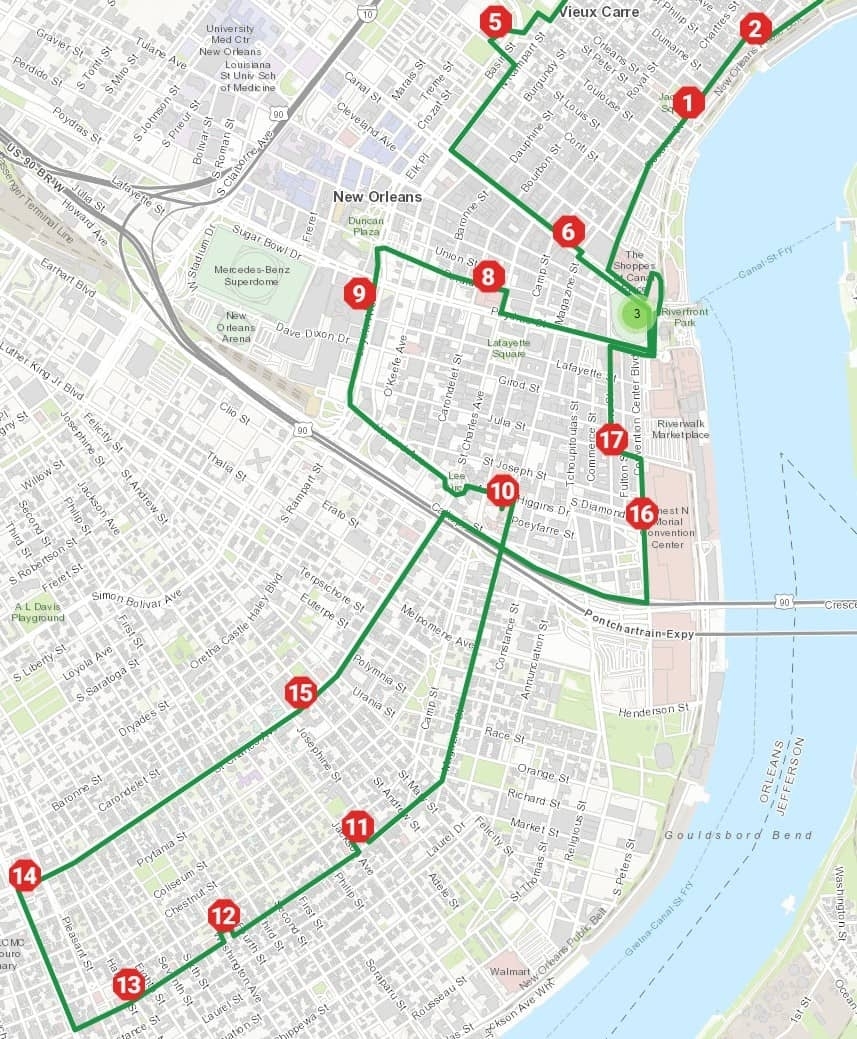 Printable New Orleans Streetcar Map Free Printable Map