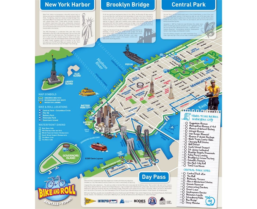 Printable New York City Attractions Map