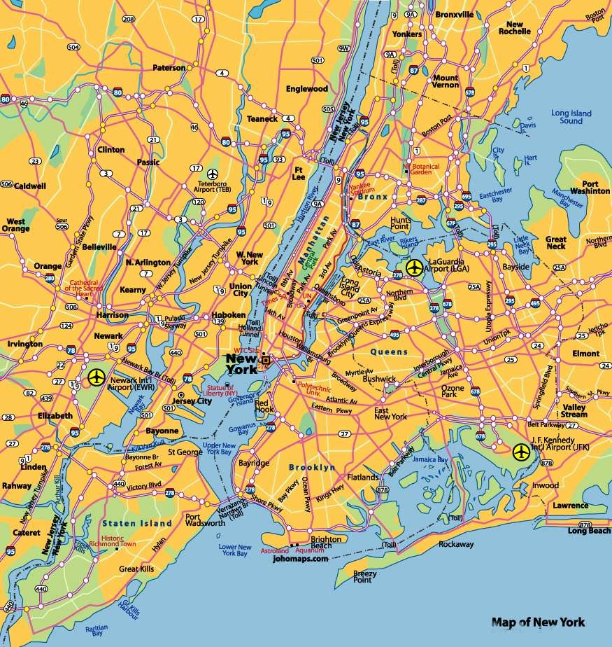 Printable New York City Map