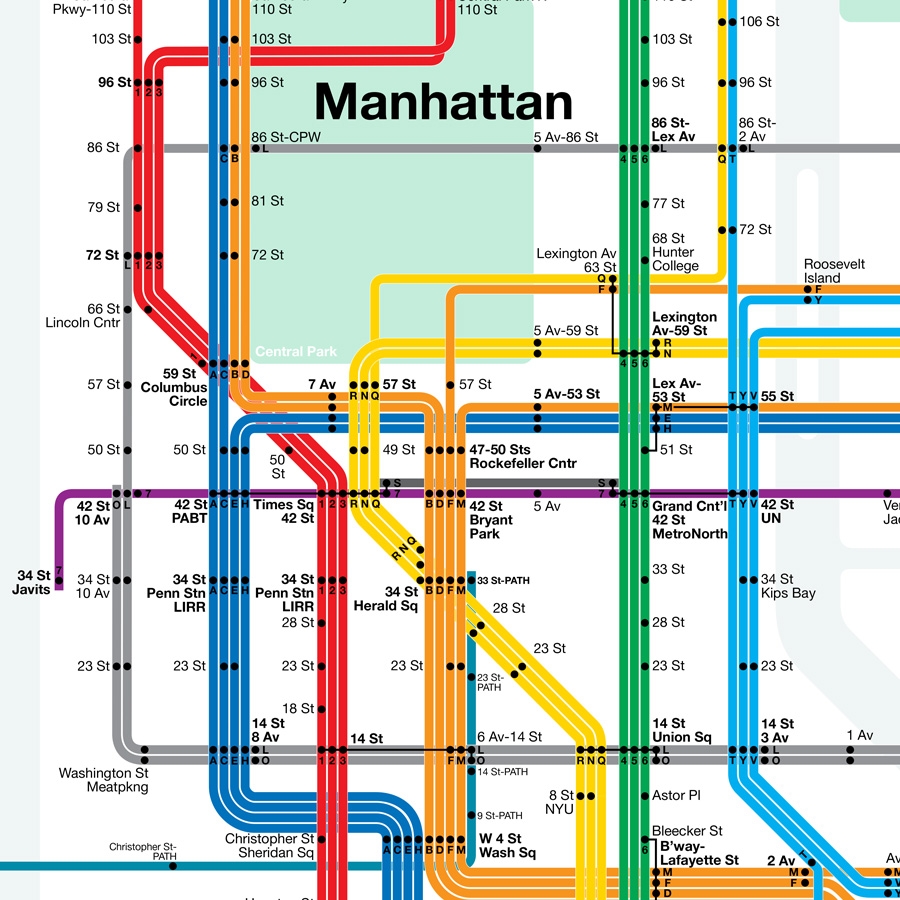 Printable New York City Subway Map
