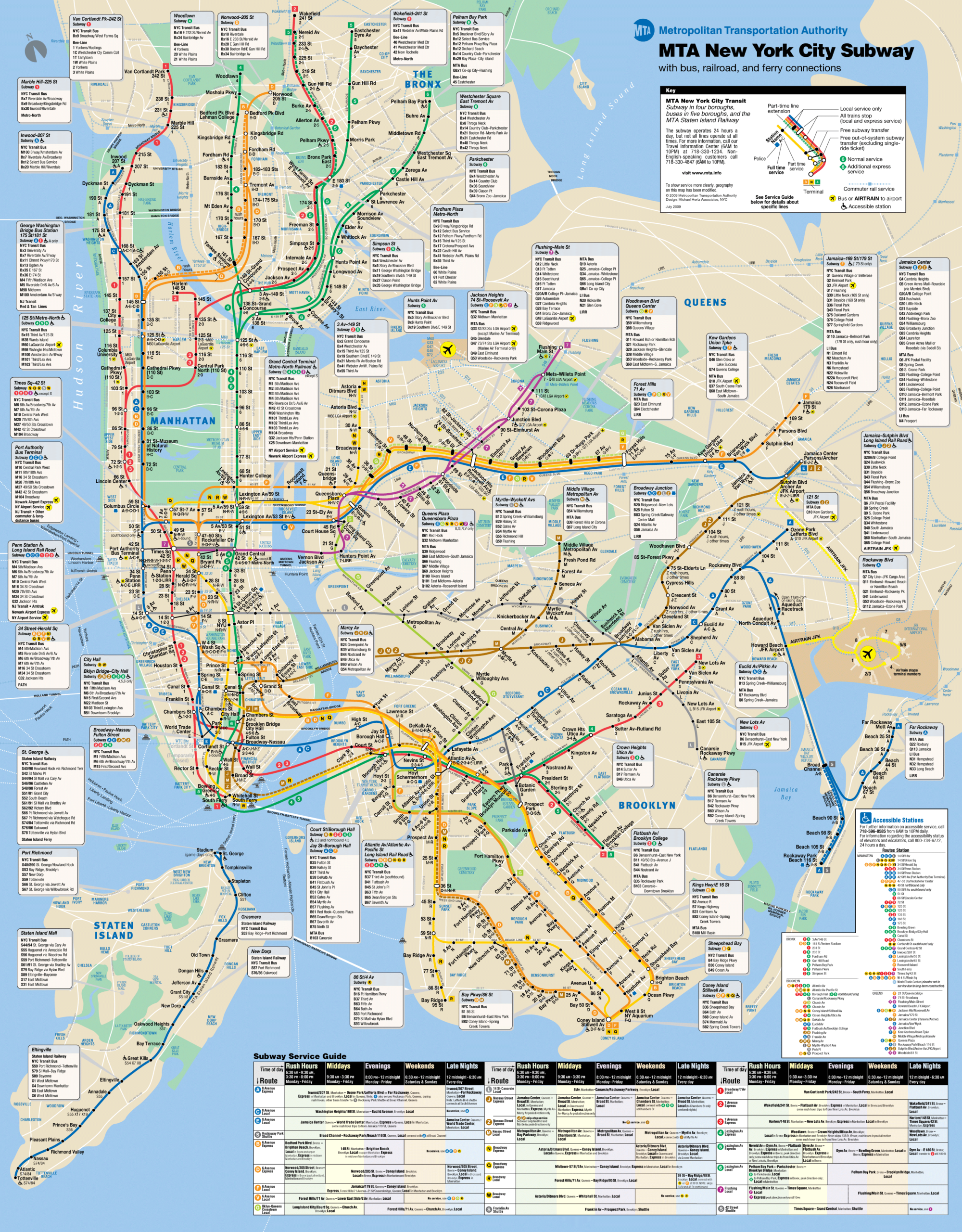 Printable New York Subway Map