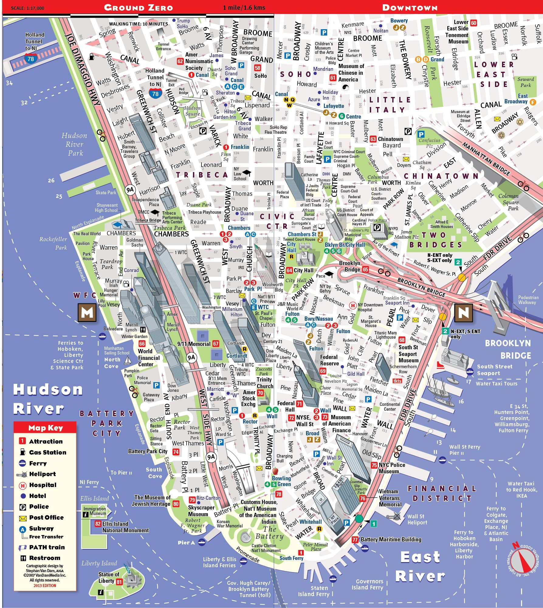Printable New York Tourist Map Pdf